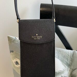 Kate Spade black phone crossbody